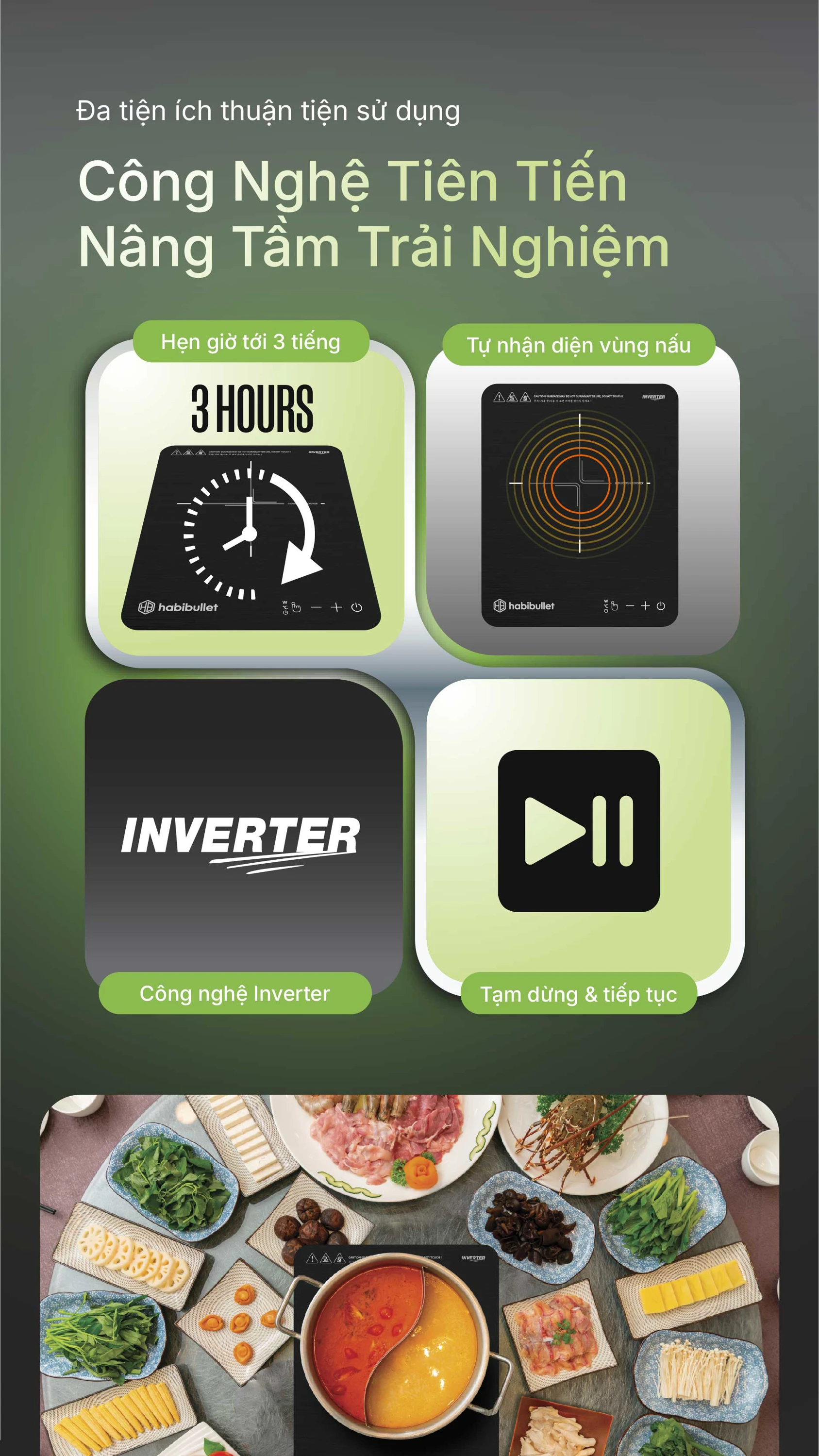 Bếp từ Habibullet IHB-2019 Silencia BH245143 8